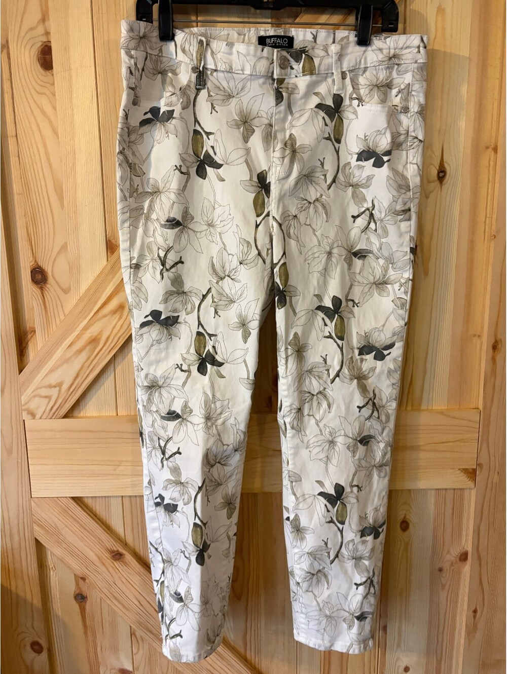 Buffalo David Bitton Women's Floral Print Skinny Jeans Size 12/32
